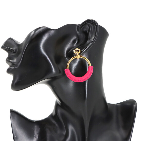 Hermes Hermès Swift Gold Loop Earrings - Picture 6 of 6